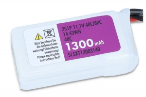 SLS XTRON 1300mAh 3S1P 11,1V 40C/80C