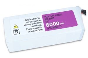 SLS XTRON 8000 MAH 7S1P 25,9 V 25C / 50C/M >100